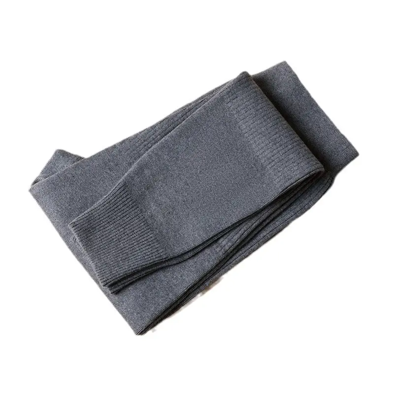 Winter pure wool thickened wool pants men's and women's same warm loose plus size high waist outer wear bottoming pants comfortable