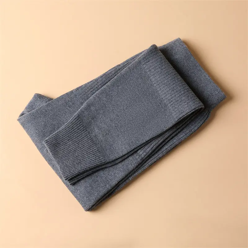 Winter pure wool thickened wool pants men's and women's same warm loose plus size high waist outer wear bottoming pants comfortable
