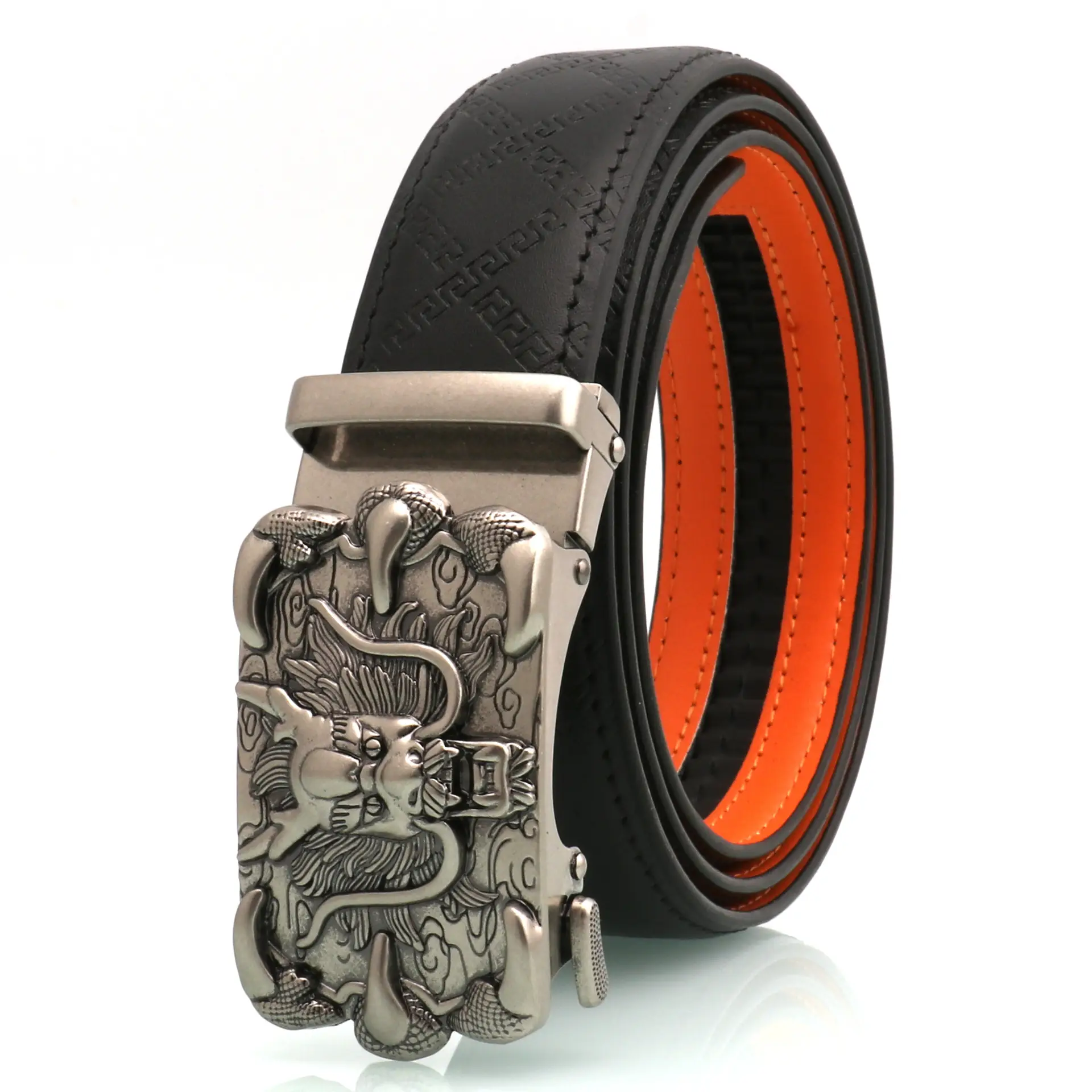 Hongsheng Gold Dragon Buckle Belt for Men