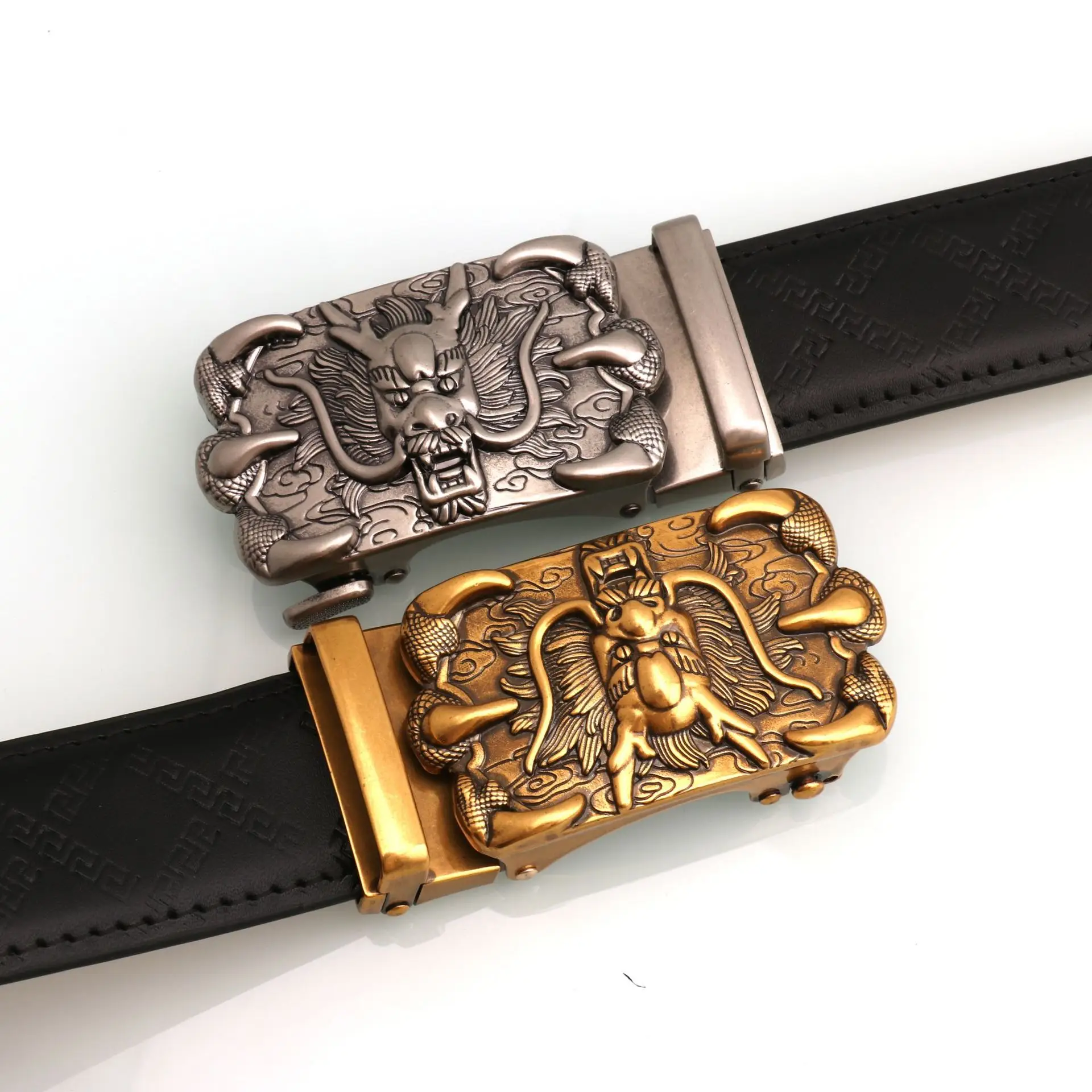 Hongsheng Gold Dragon Buckle Belt for Men — feature 9