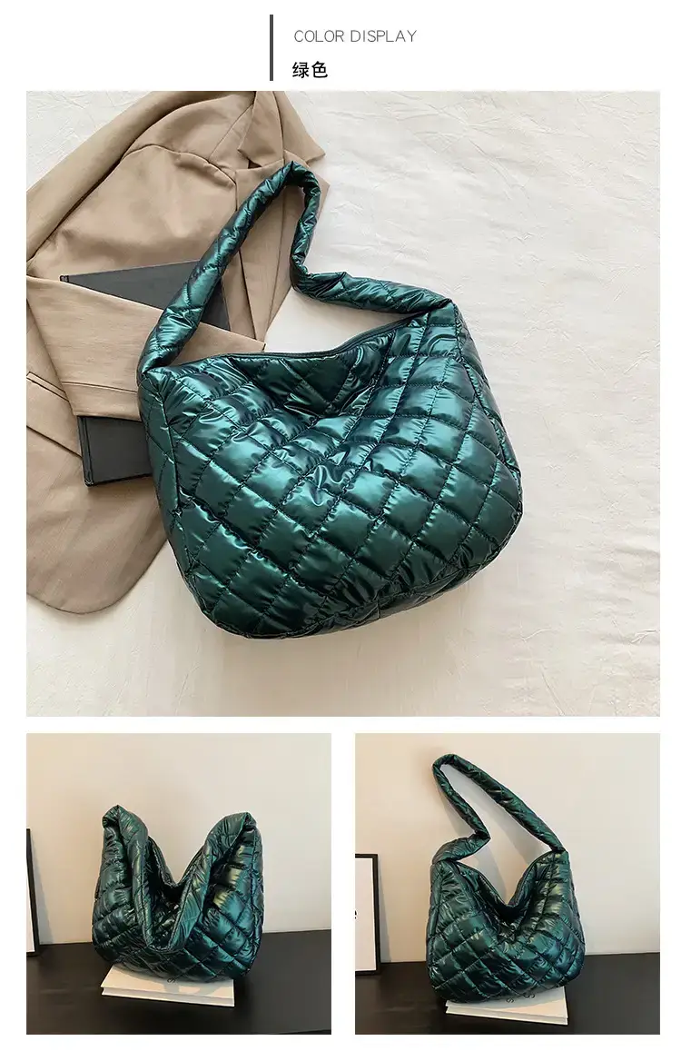 Gold Plated Quilted Shoulder Messenger Bag for Women — feature 33