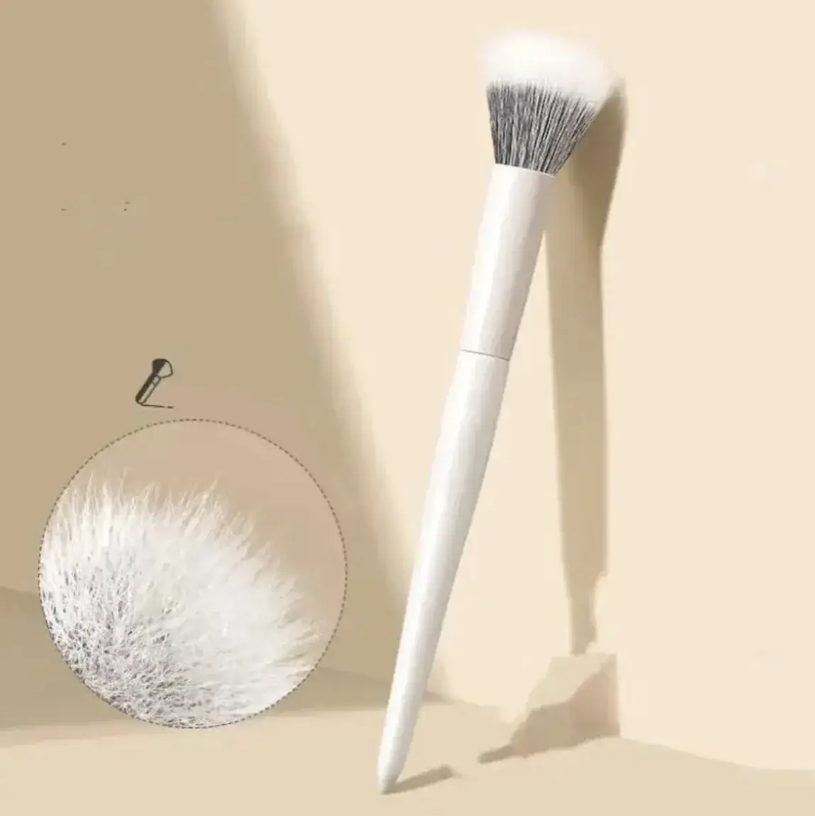 New Wool Blush Brush Double Layer Blowing Cosmetics - Image 4