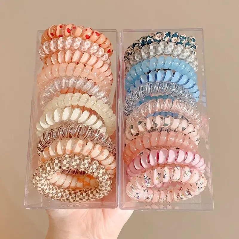 Purple Beaded Hair Rope for Women's Hair Accessories