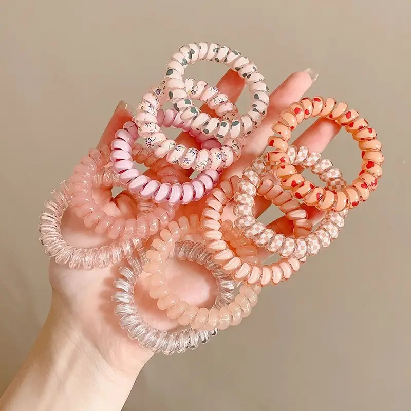 Purple Beaded Hair Rope for Women's Hair Accessories