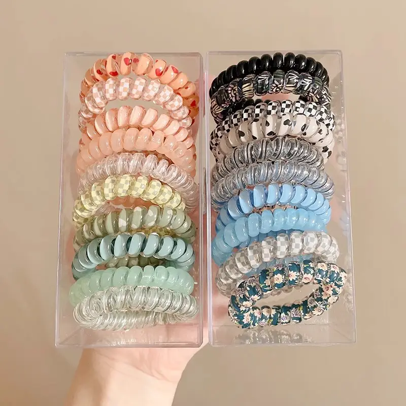 Purple Beaded Hair Rope for Women's Hair Accessories