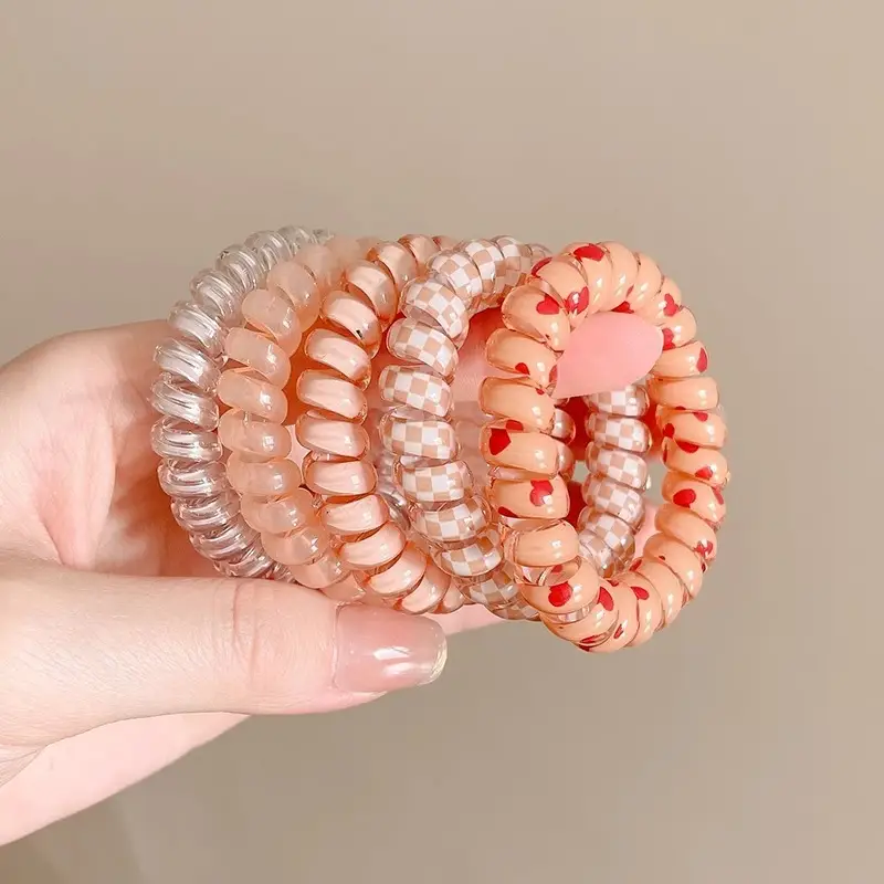 Purple Beaded Hair Rope for Women's Hair Accessories