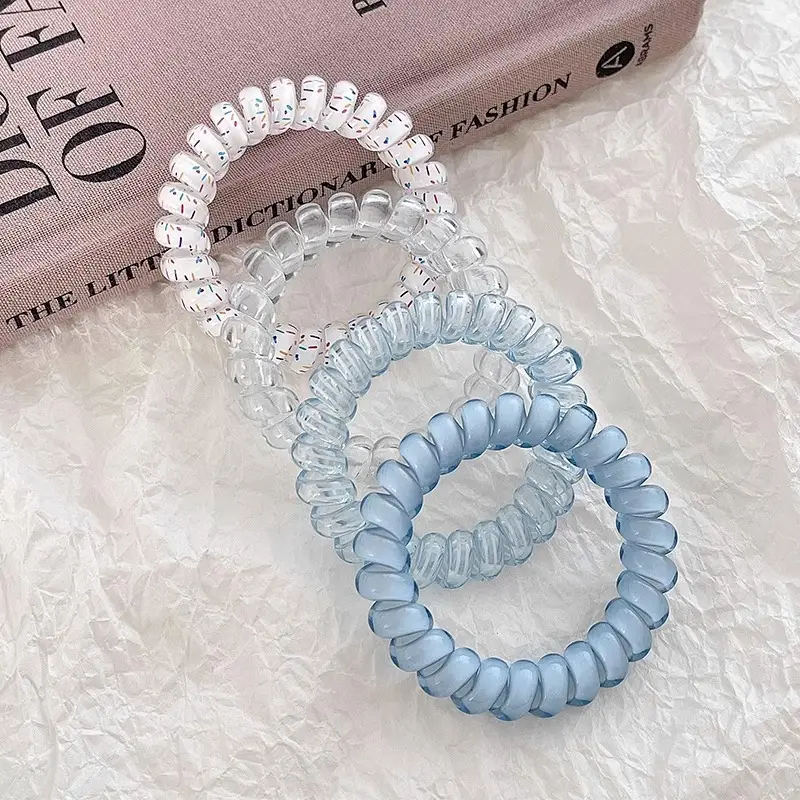 Purple Beaded Hair Rope for Women's Hair Accessories