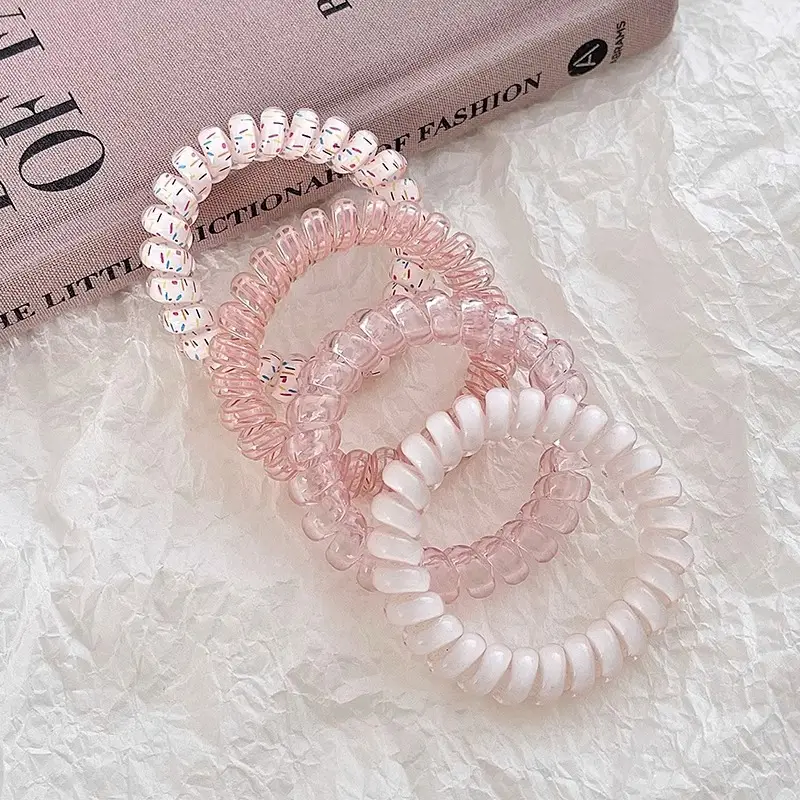 Purple Beaded Hair Rope for Women's Hair Accessories