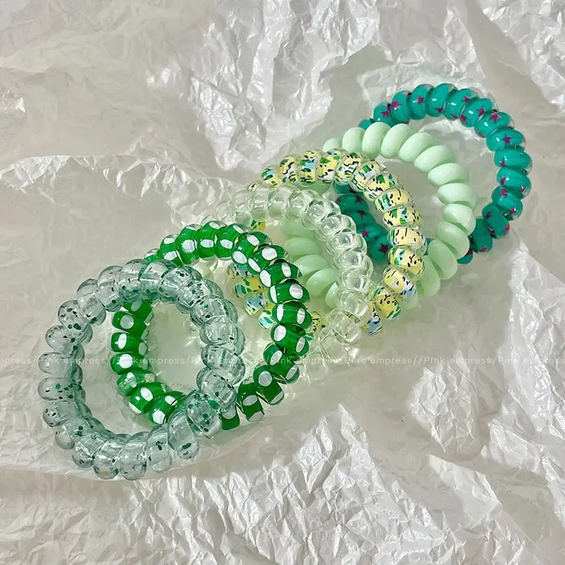 Purple Beaded Hair Rope for Women's Hair Accessories