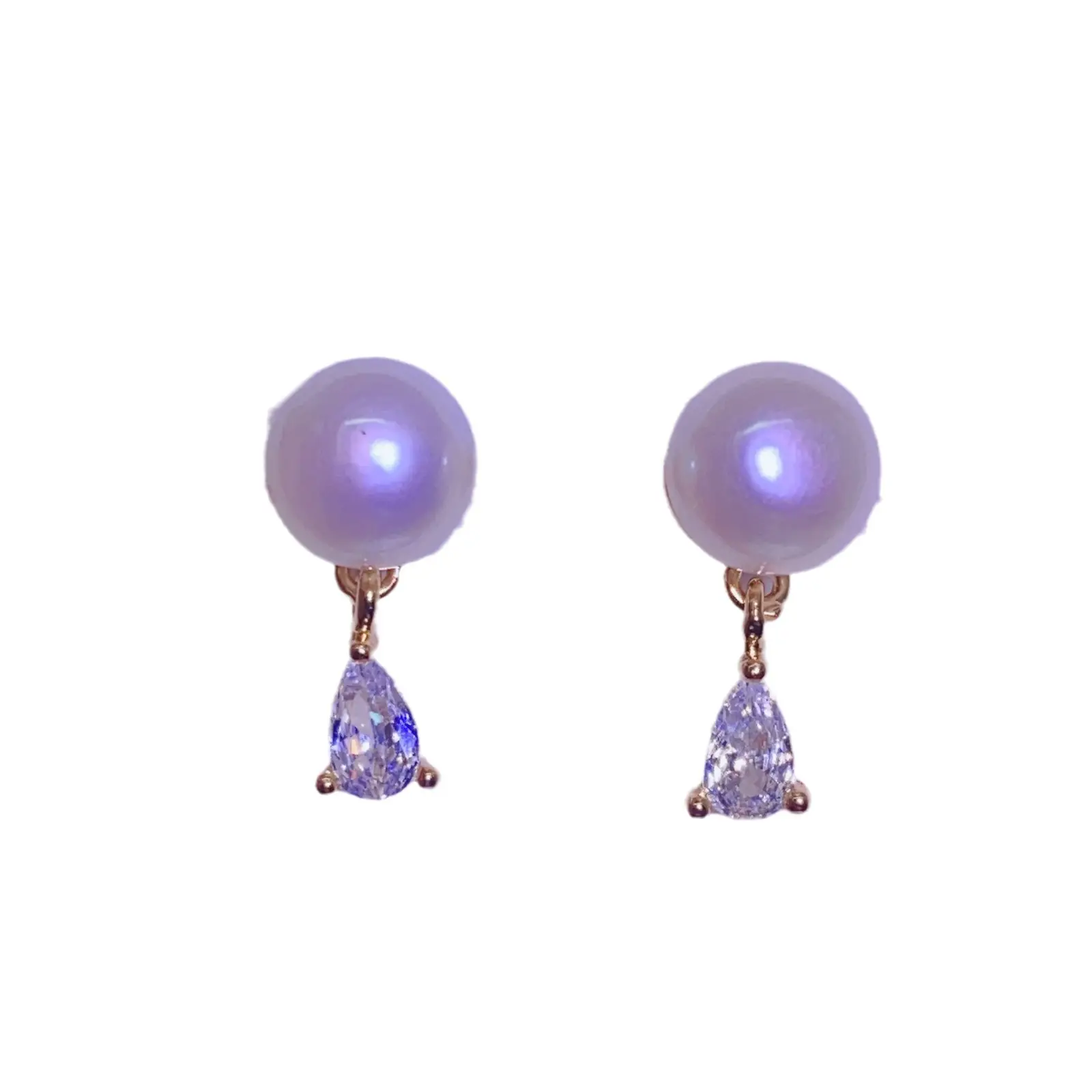 S925 Pearl Earrings Set with Zircon & Micro-inlay - Image 9