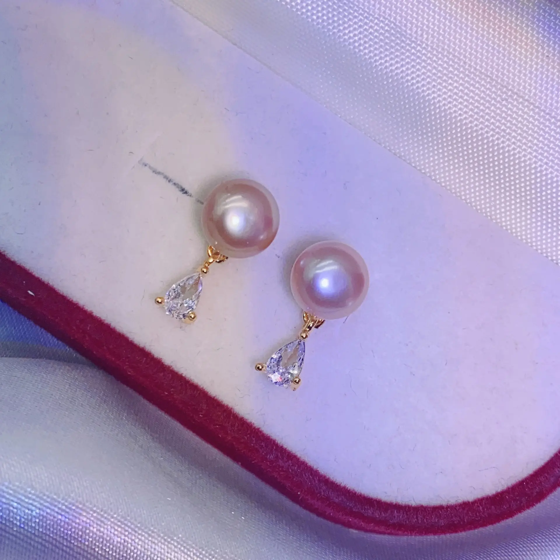 S925 Pearl Earrings Set with Zircon & Micro-inlay — feature 12