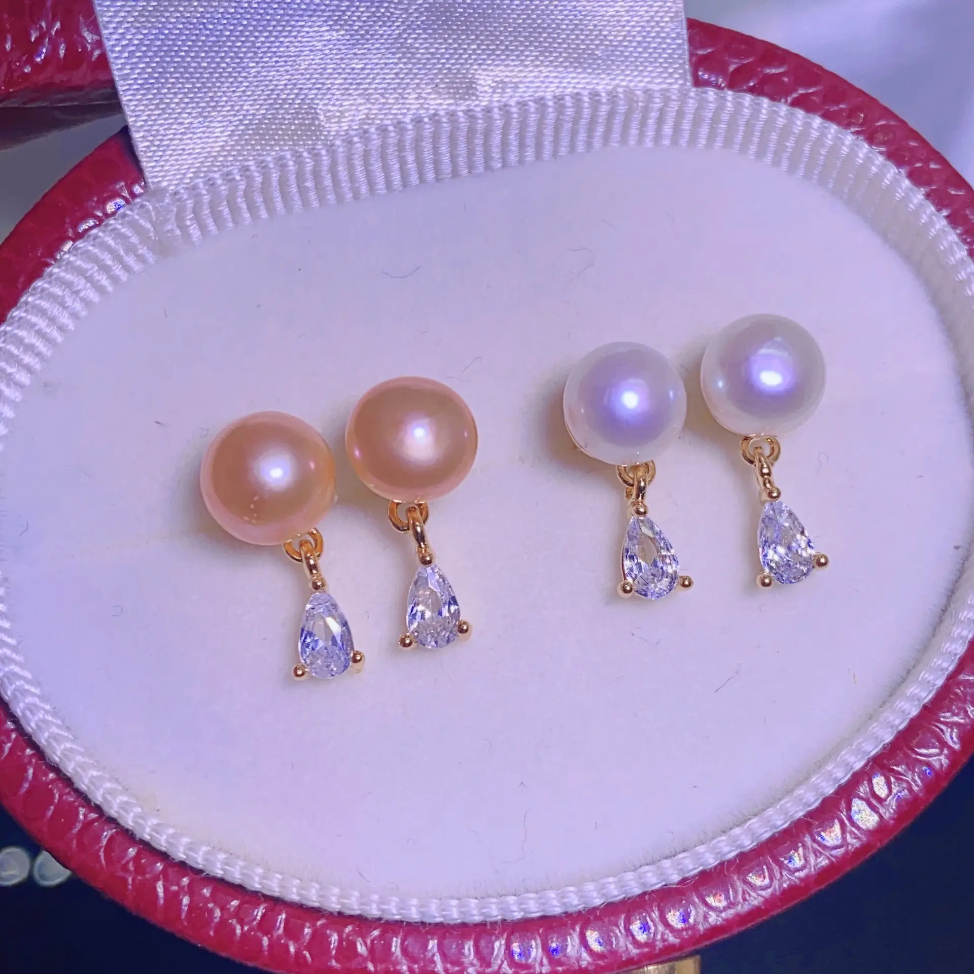 S925 Pearl Earrings Set with Zircon & Micro-inlay — feature 13