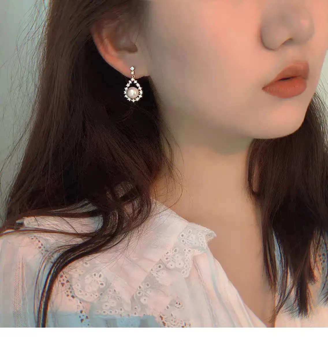 S925 Pearl Earrings Set with Zircon & Micro-inlay — feature 16