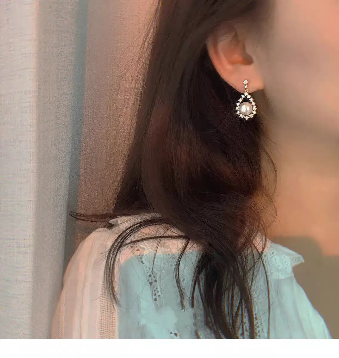 S925 Pearl Earrings Set with Zircon & Micro-inlay — feature 18
