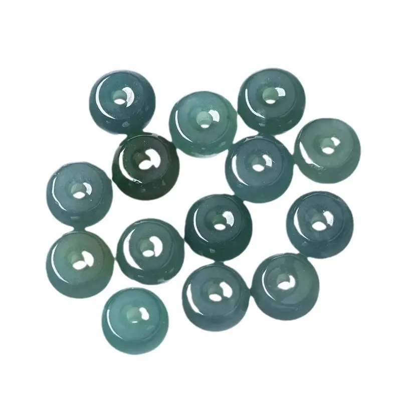 Ice Jade Beaded Bracelet with Drop Pendant - Image 6