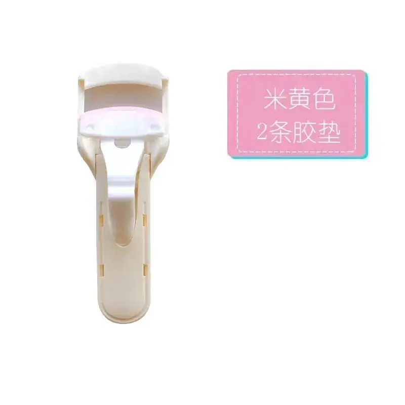 Pink Push-Type Eyelash Curler for Women