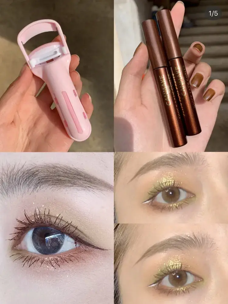 Pink Push-Type Eyelash Curler for Women — feature 5