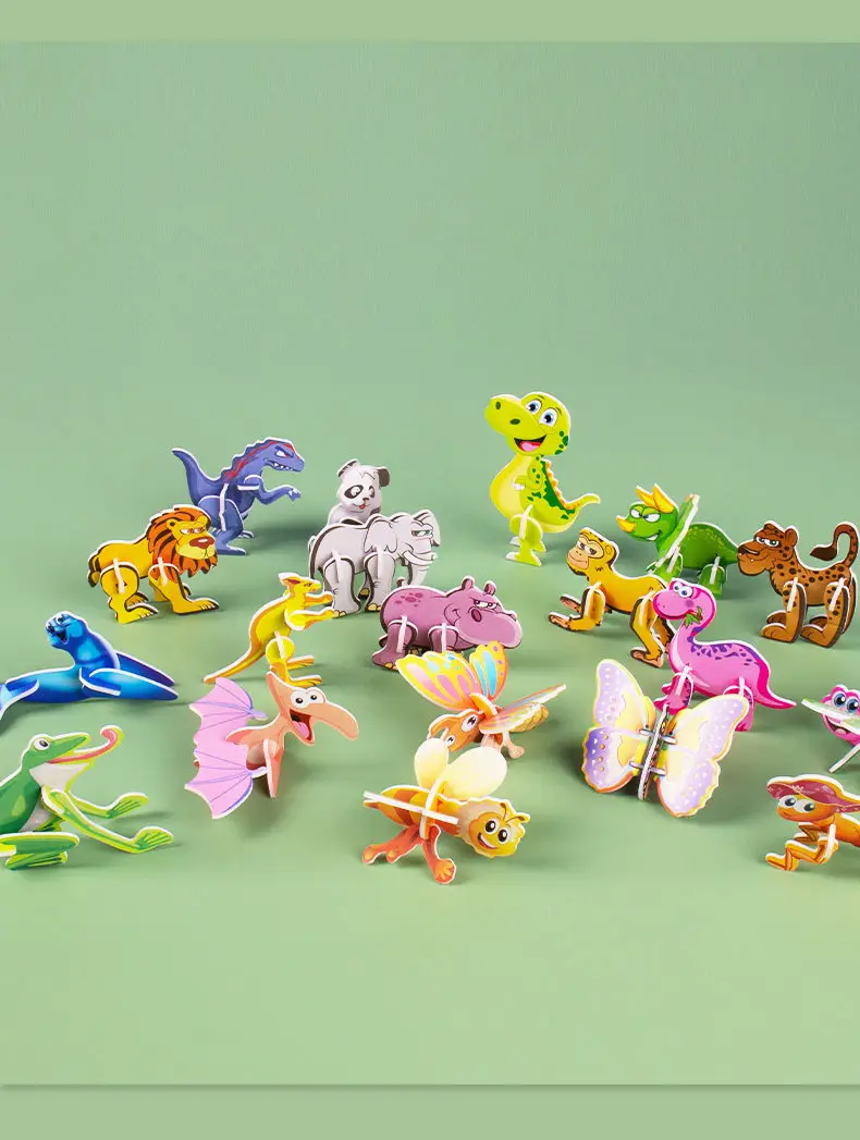 3D paper puzzle children's creative insect puzzle DIY kindergarten early education hand-assembled educational toys — feature 26