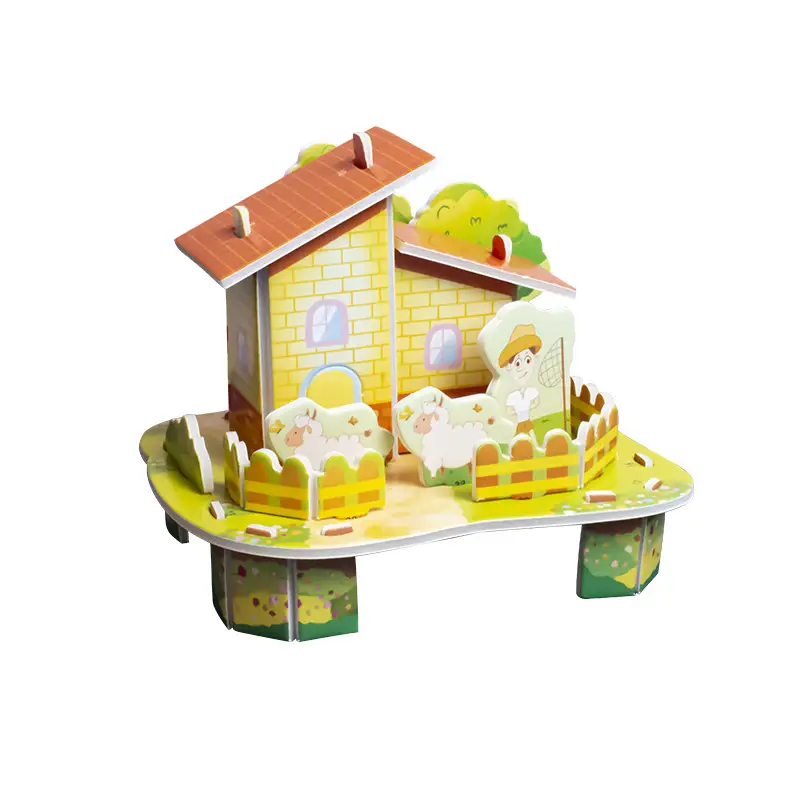 Three-dimensional puzzle (little farm)