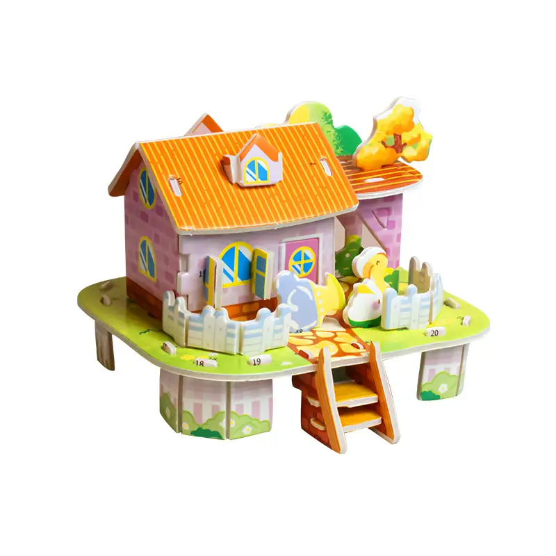 3D paper puzzle children's creative insect puzzle DIY kindergarten early education hand-assembled educational toys