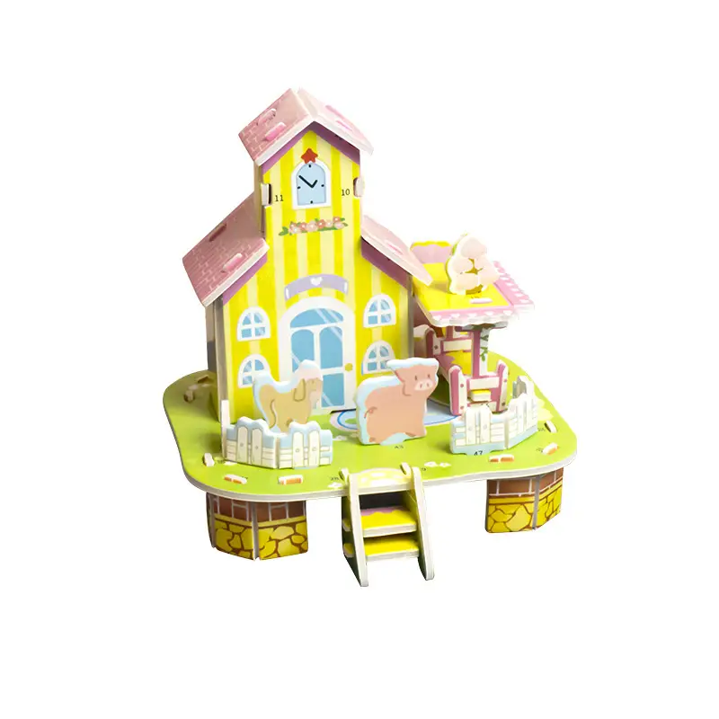 3D paper puzzle children's creative insect puzzle DIY kindergarten early education hand-assembled educational toys