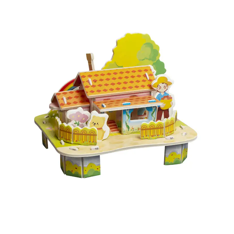 3D paper puzzle children's creative insect puzzle DIY kindergarten early education hand-assembled educational toys