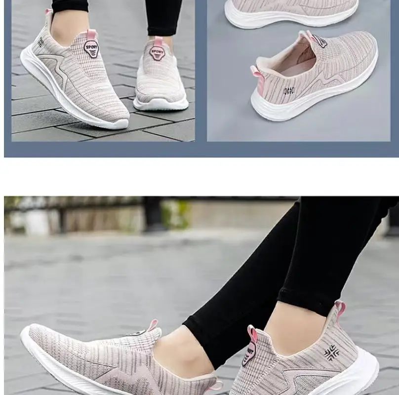Women's Shoes Wholesale for Export, Lightweight, Breathable, Slip-On Flat Walking Shoes, Outdoor Casual Walking Sneakers for Women — feature 31