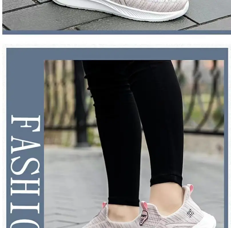 Women's Shoes Wholesale for Export, Lightweight, Breathable, Slip-On Flat Walking Shoes, Outdoor Casual Walking Sneakers for Women — feature 33