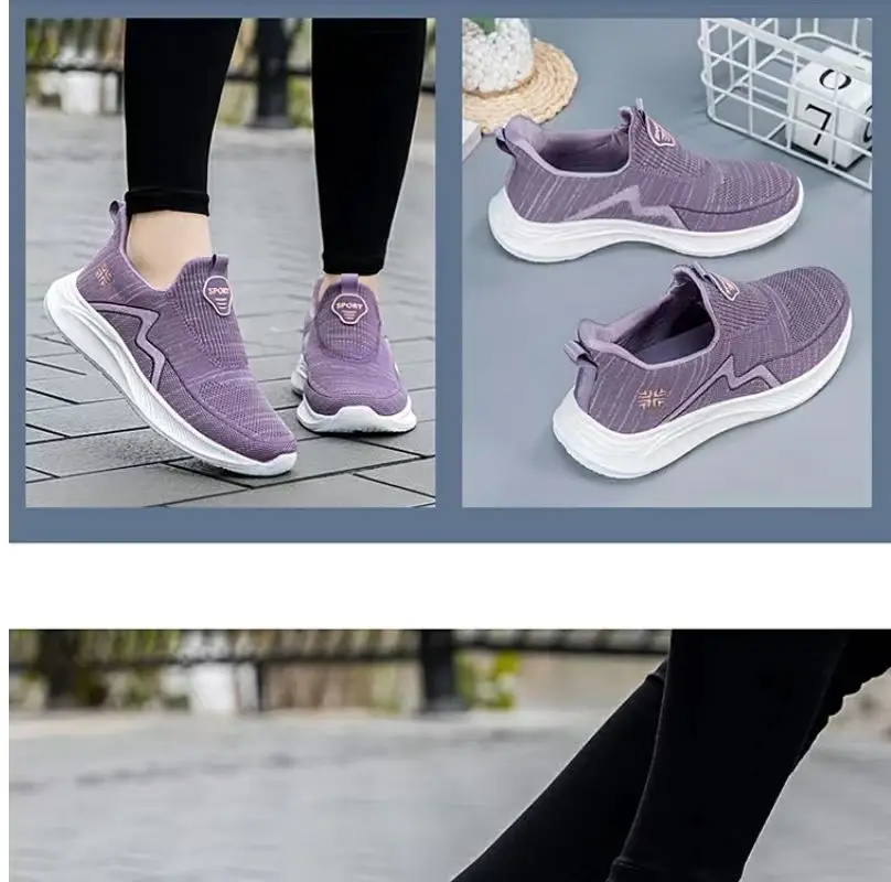 Women's Shoes Wholesale for Export, Lightweight, Breathable, Slip-On Flat Walking Shoes, Outdoor Casual Walking Sneakers for Women — feature 36