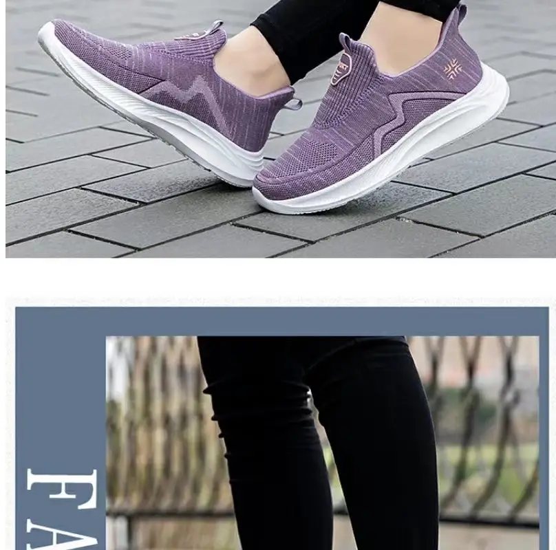 Women's Shoes Wholesale for Export, Lightweight, Breathable, Slip-On Flat Walking Shoes, Outdoor Casual Walking Sneakers for Women — feature 37