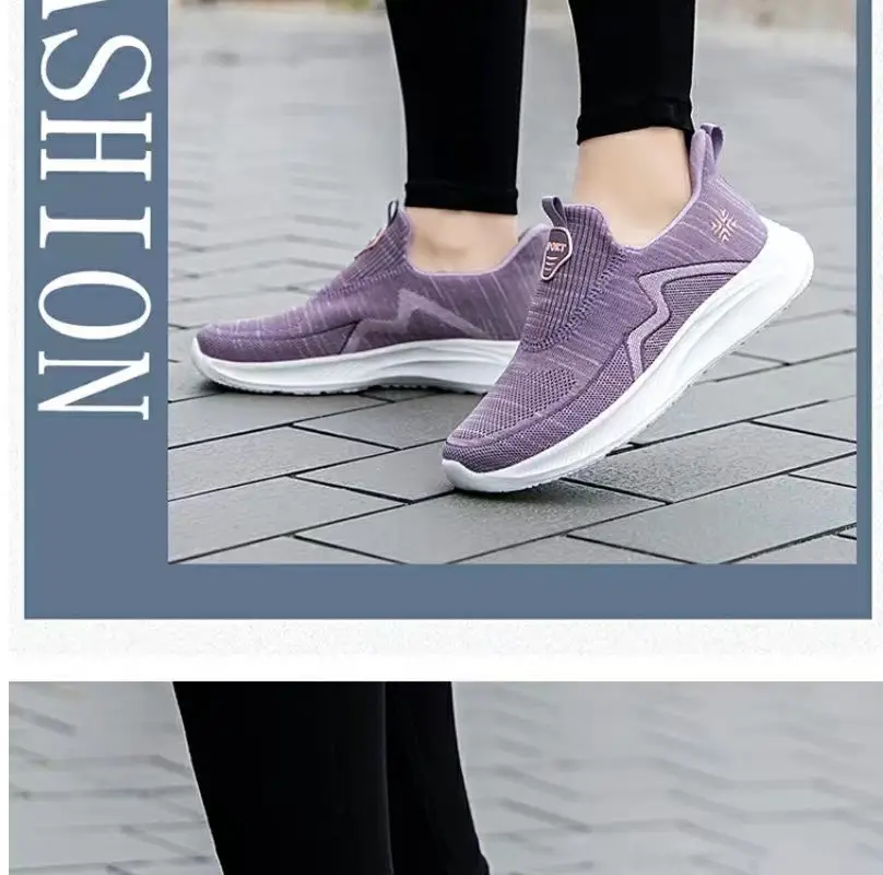 Women's Shoes Wholesale for Export, Lightweight, Breathable, Slip-On Flat Walking Shoes, Outdoor Casual Walking Sneakers for Women — feature 38