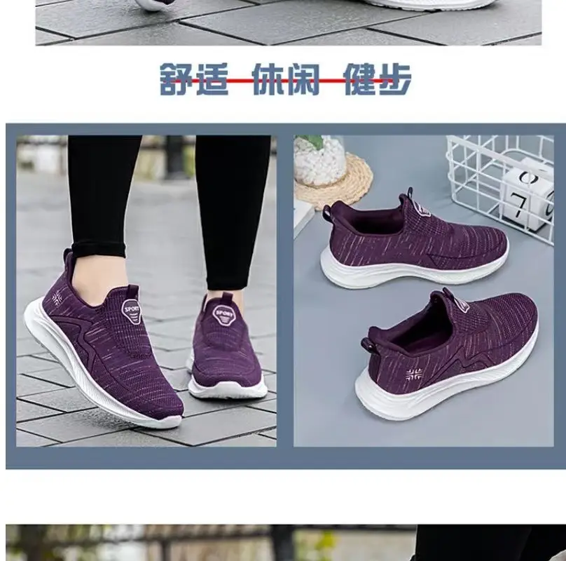 Women's Shoes Wholesale for Export, Lightweight, Breathable, Slip-On Flat Walking Shoes, Outdoor Casual Walking Sneakers for Women — feature 41