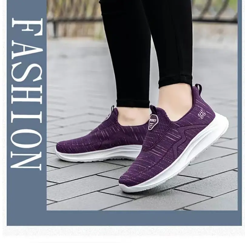 Women's Shoes Wholesale for Export, Lightweight, Breathable, Slip-On Flat Walking Shoes, Outdoor Casual Walking Sneakers for Women — feature 43