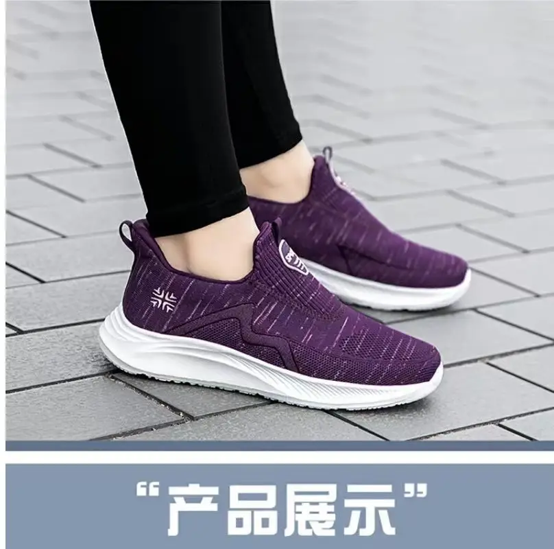 Women's Shoes Wholesale for Export, Lightweight, Breathable, Slip-On Flat Walking Shoes, Outdoor Casual Walking Sneakers for Women — feature 44