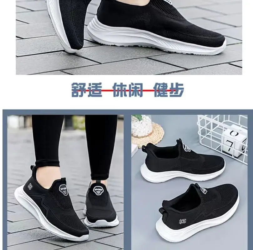 Women's Shoes Wholesale for Export, Lightweight, Breathable, Slip-On Flat Walking Shoes, Outdoor Casual Walking Sneakers for Women — feature 46