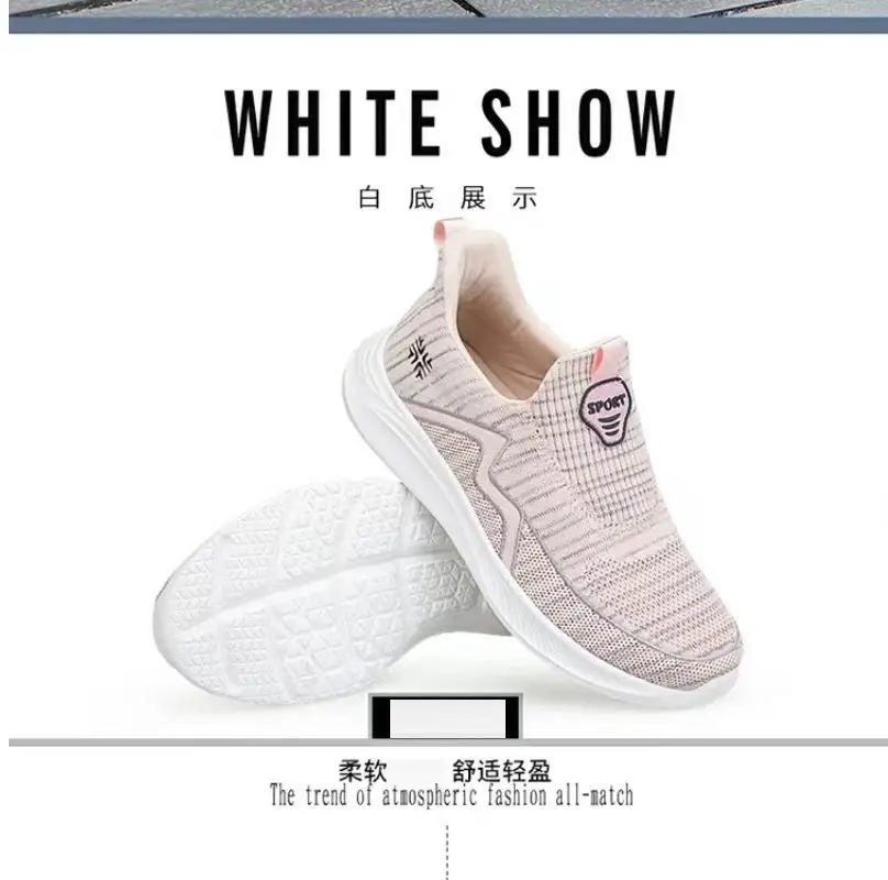 Women's Shoes Wholesale for Export, Lightweight, Breathable, Slip-On Flat Walking Shoes, Outdoor Casual Walking Sneakers for Women — feature 50