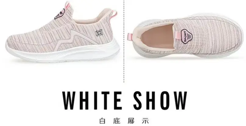 Women's Shoes Wholesale for Export, Lightweight, Breathable, Slip-On Flat Walking Shoes, Outdoor Casual Walking Sneakers for Women — feature 51