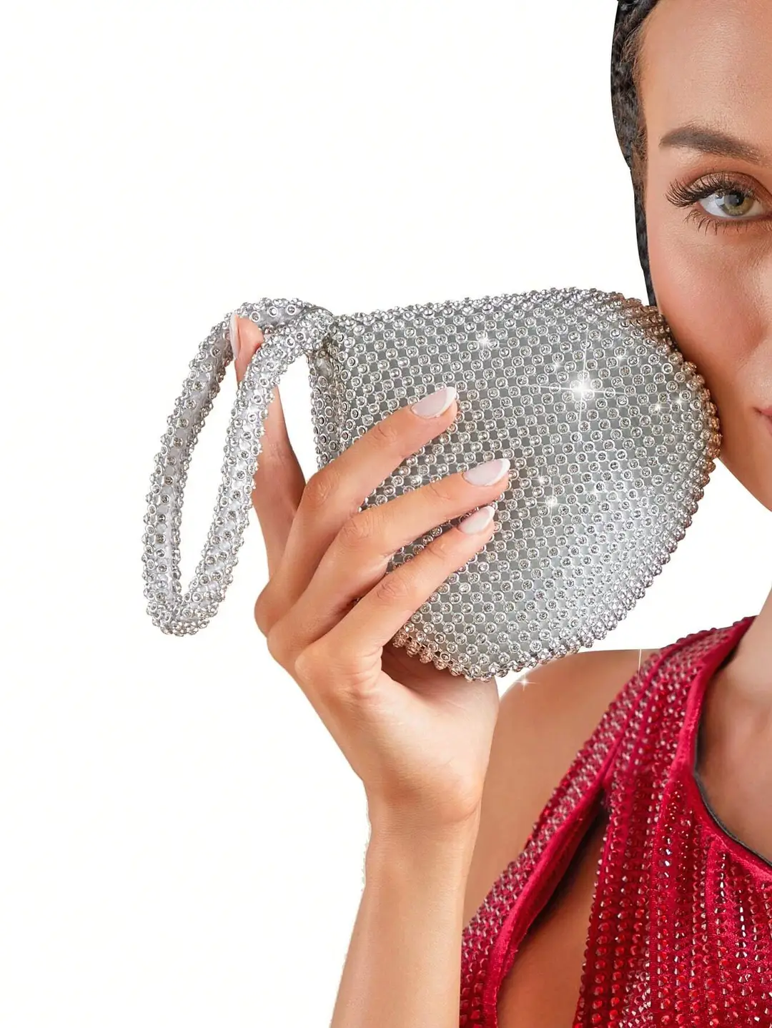Factory Direct Sales Cross-Border Diamond-Encrusted Evening Bag, Handmade Rhinestone Mine Evening Bag, Clutch Bag, Banquet Bag, Women's Handbag — feature 11