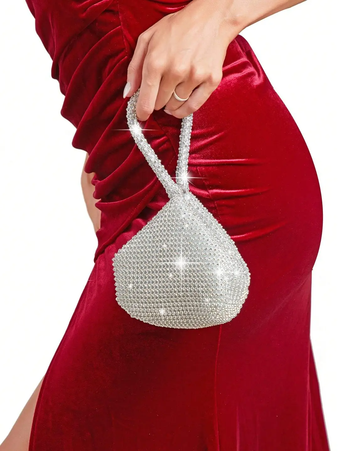 Factory Direct Sales Cross-Border Diamond-Encrusted Evening Bag, Handmade Rhinestone Mine Evening Bag, Clutch Bag, Banquet Bag, Women's Handbag — feature 12