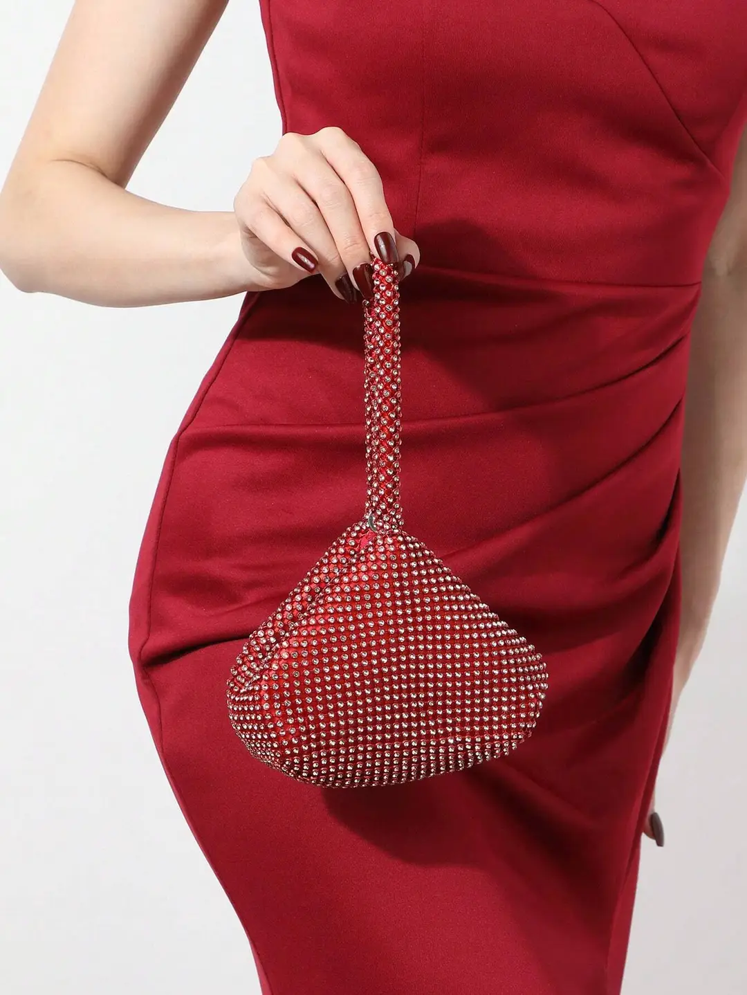 Factory Direct Sales Cross-Border Diamond-Encrusted Evening Bag, Handmade Rhinestone Mine Evening Bag, Clutch Bag, Banquet Bag, Women's Handbag — feature 23