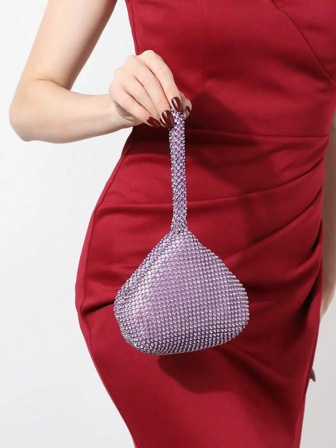 Factory Direct Sales Cross-Border Diamond-Encrusted Evening Bag, Handmade Rhinestone Mine Evening Bag, Clutch Bag, Banquet Bag, Women's Handbag — feature 31