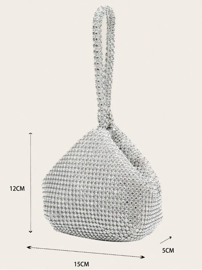 Factory Direct Sales Cross-Border Diamond-Encrusted Evening Bag, Handmade Rhinestone Mine Evening Bag, Clutch Bag, Banquet Bag, Women's Handbag — feature 6