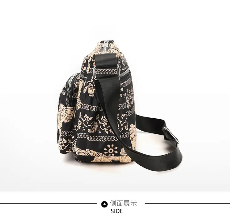 Printed Waterproof Multi-Compartment Women's Crossbody Bag — feature 13