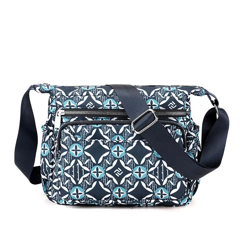 Printed Waterproof Multi-Compartment Women's Crossbody Bag - Image 2