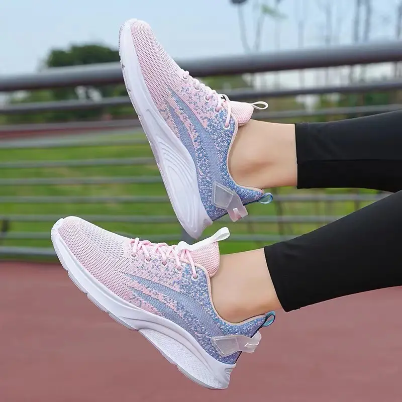 Foreign trade women's shoes thick-soled fashion simple breathable tide running shoes comfortable high light sneaker women wholesale