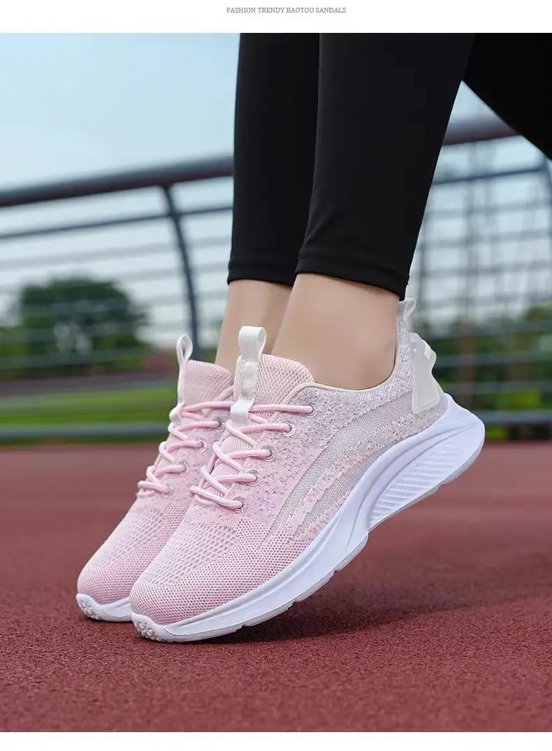 Foreign trade women's shoes thick-soled fashion simple breathable tide running shoes comfortable high light sneaker women wholesale — feature 30