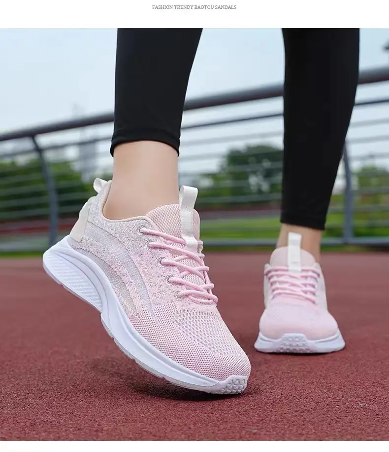 Foreign trade women's shoes thick-soled fashion simple breathable tide running shoes comfortable high light sneaker women wholesale — feature 31