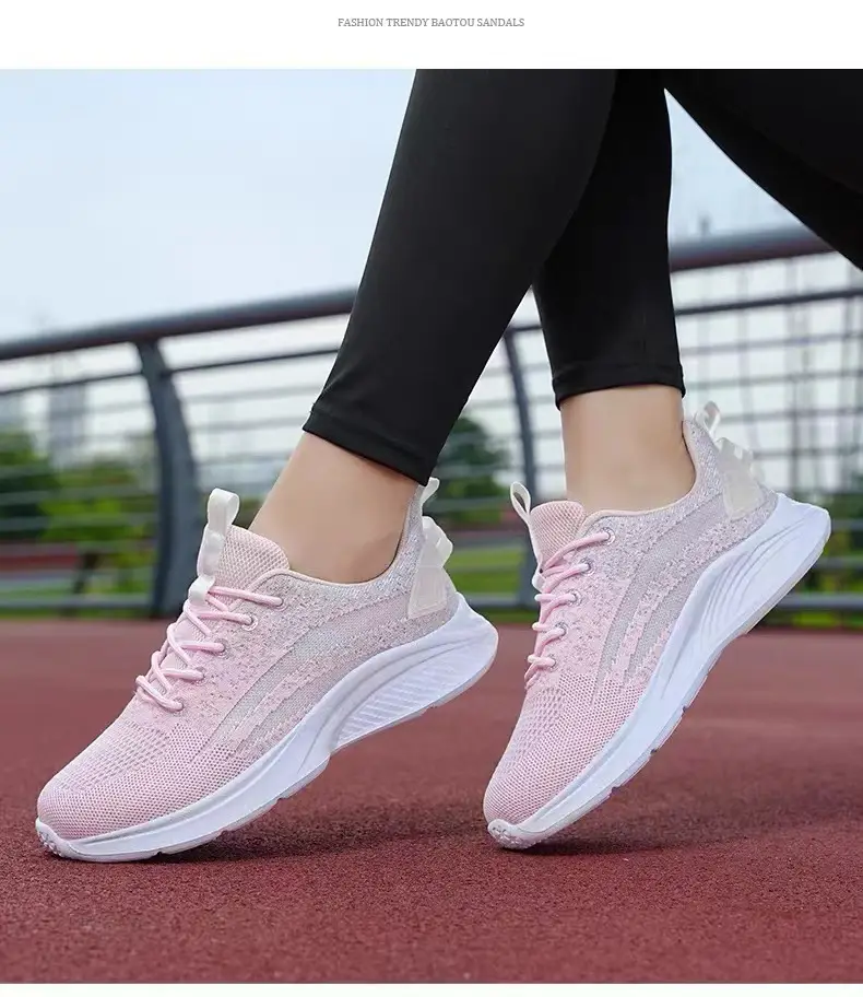 Foreign trade women's shoes thick-soled fashion simple breathable tide running shoes comfortable high light sneaker women wholesale — feature 32