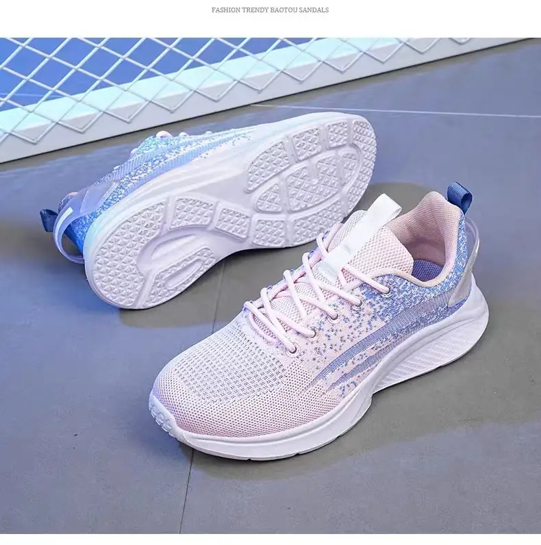 Foreign trade women's shoes thick-soled fashion simple breathable tide running shoes comfortable high light sneaker women wholesale — feature 37