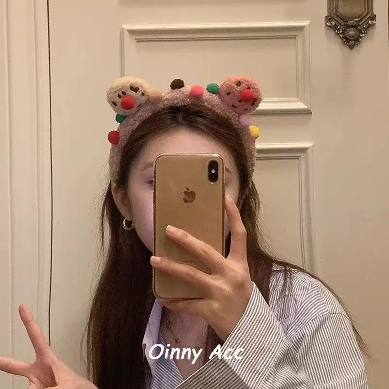 Plush Cookie Headband for Girls Autumn Winter — feature 5